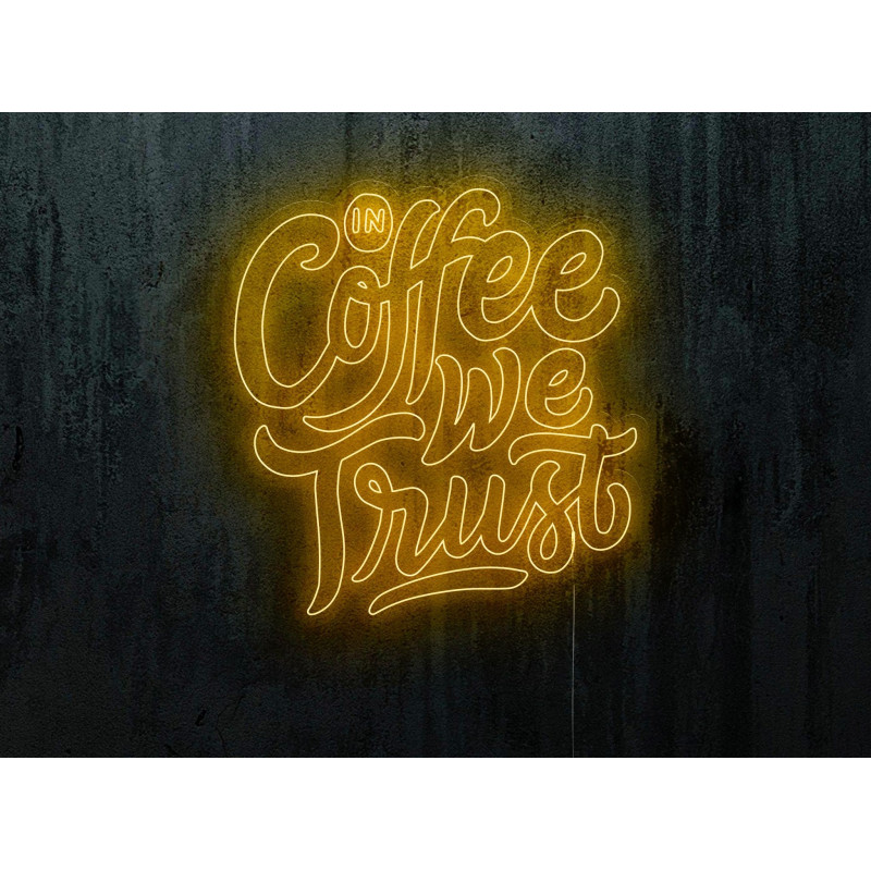 Carteles de Neón Led - Luces de neón "Good vibes and good coffee"